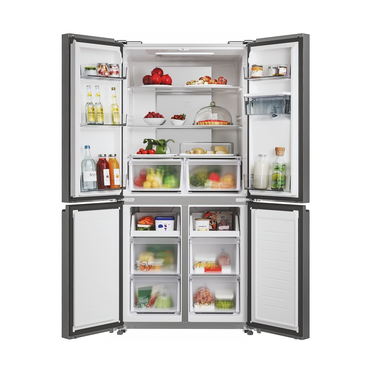 Frigorífico americano Candy con dispensador, con 4 puertas - CFQQ5T817EWPS Inox-4
