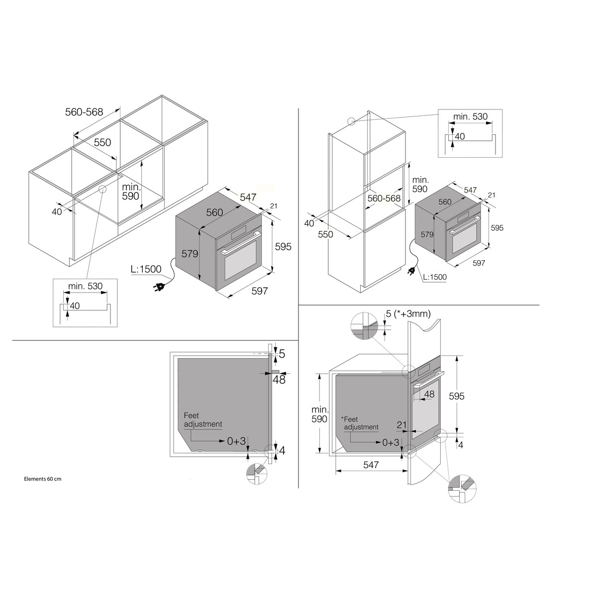 Horno multifunción Asko pirolítico-OP8678G Negro-3