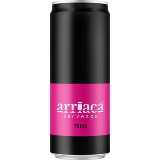 cerveza rubia de trigo artesana de Guadalajara lata 33 cl - Arriaca