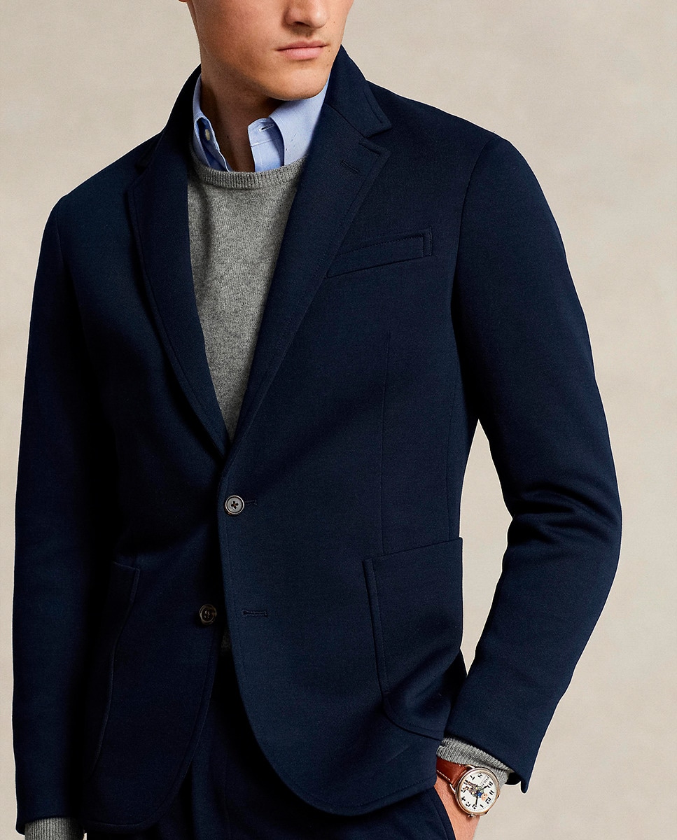 Blazer Regular Fit com Botão Azul-marinho-3