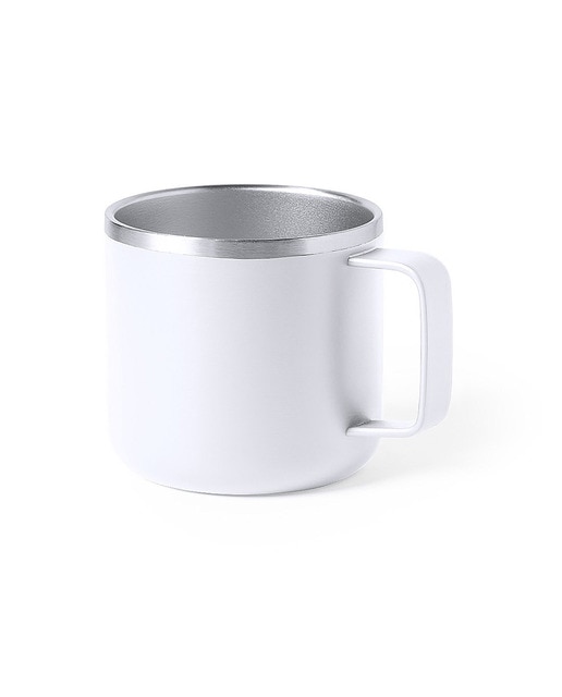 Imagen 0 de Taza de acero inox de doble capa y 350ml de capacidad, en elegante acabado bicolor.