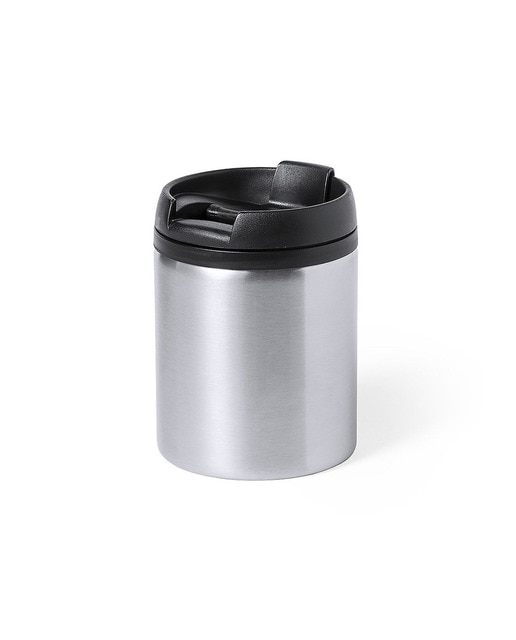 Imagen 0 de Vaso térmico de acero inox, de 160ml de capacidad. Incluye tapa con dosificador y está disponible en atractivo color metalizado.