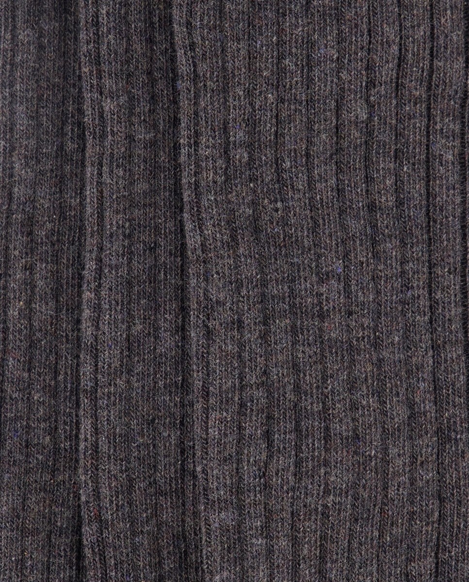 Pack de 3 medias infantiles de canalé Gris oscuro-2