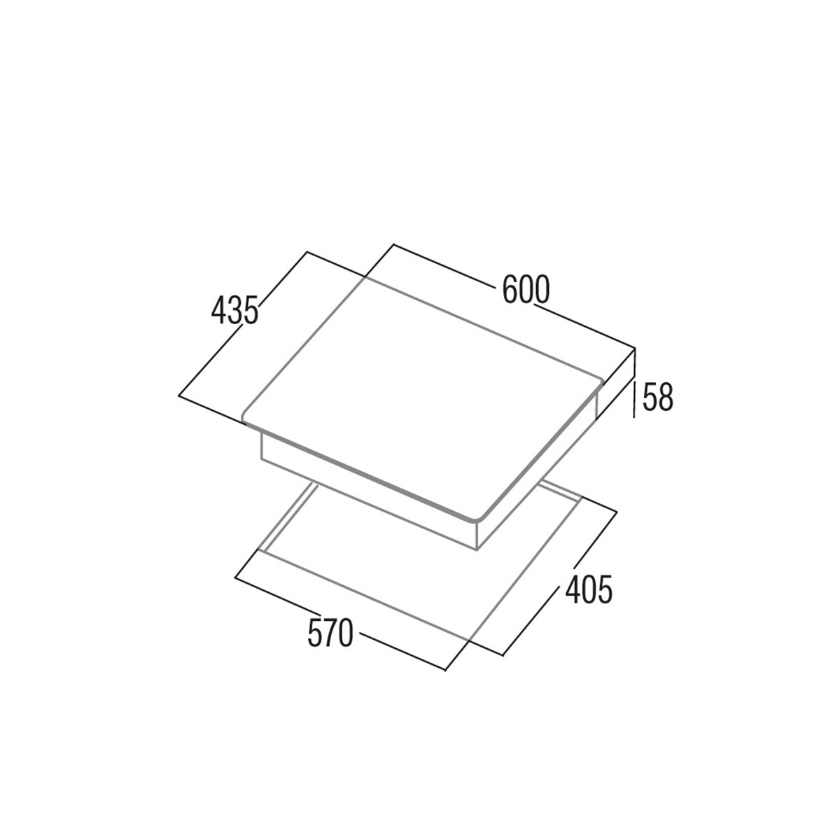 Placa inducción Cata con 3 zonas de cocción - IB 5003 BK Negro-2