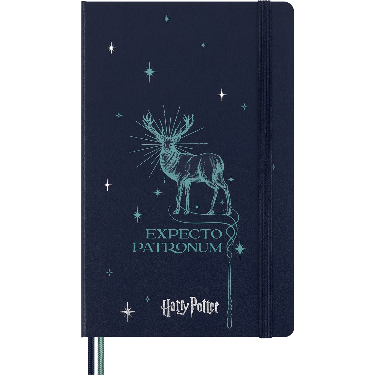 Imagem 0 de Caderno Edição limitada Harry Potter Expecto Patronum Riscas Azul
