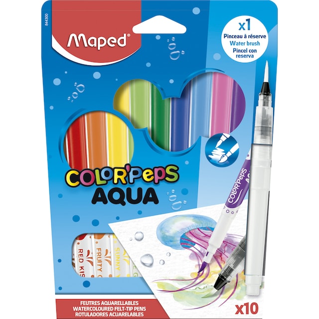 Imagem 0 de Marcador Colorpeps Aguarelável 10 cores