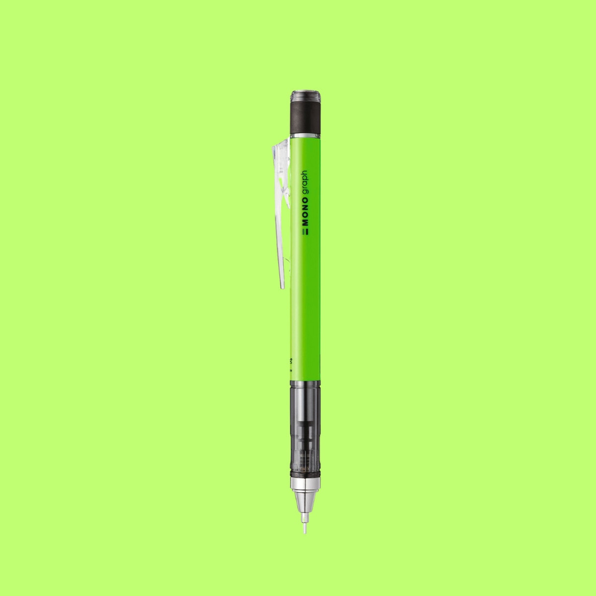 Portaminas profesional MONO Graph 0,7 mm. vede neón Tombow Verde-3