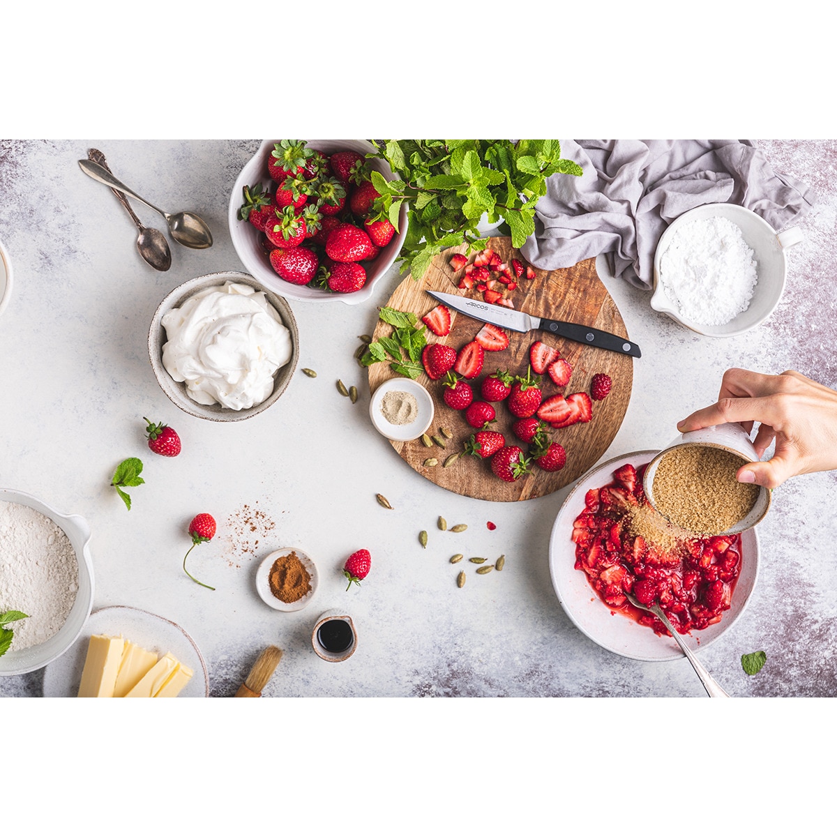 Faca descascadora Manhattan Arcos Preto-7