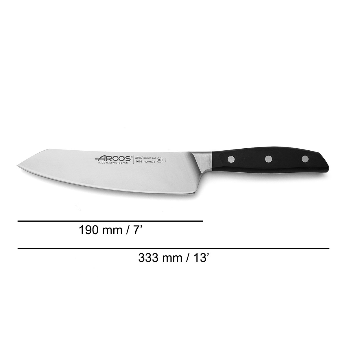 Faca Santoku Manhattan Arcos Preto-5