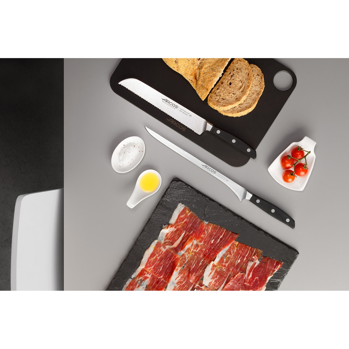 Cuchillo jamonero Manhattan Arcos Negro-10