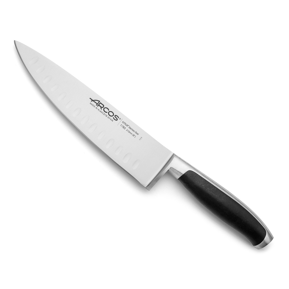 Cuchillo de cocina con alveolos Kyoto Arcos Negro-2