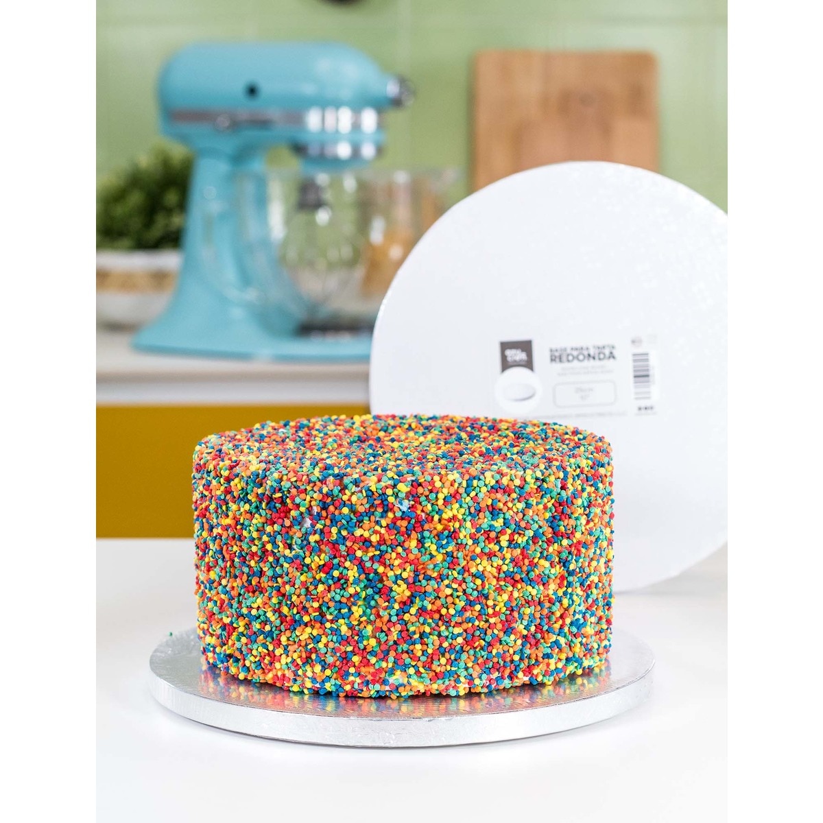 Base Redonda para Bolo Branco-3