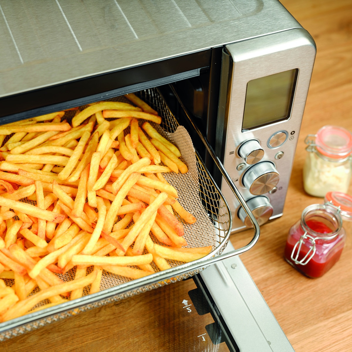 Set de 2 tapetes Airfryer No Stick Negro-3