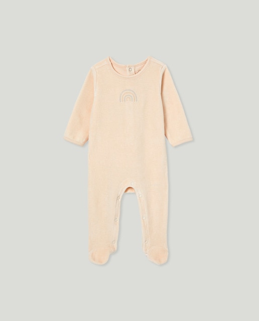 Imagen 0 de Pelele velour de bebé niña