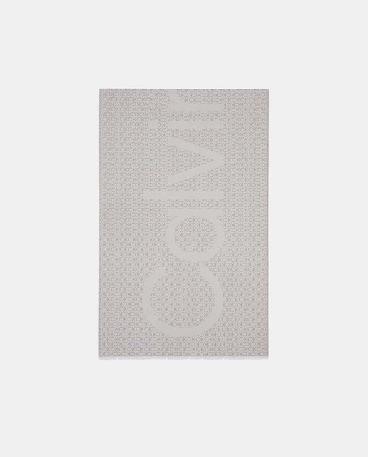 Imagen 0 de Bufanda con logo monogram en entramado