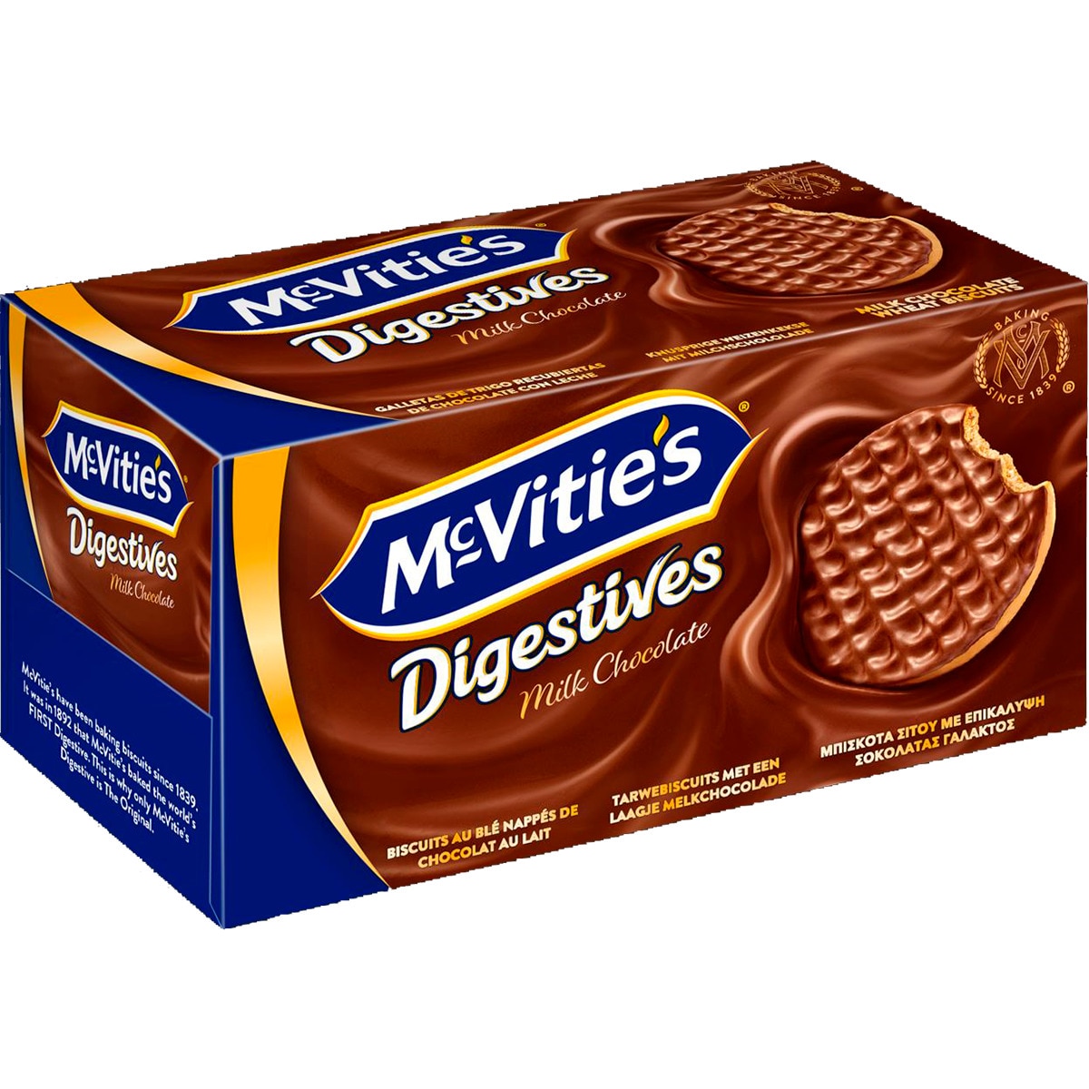 Bolachas Digestivas de Chocolate de Leite embalagem 200 g