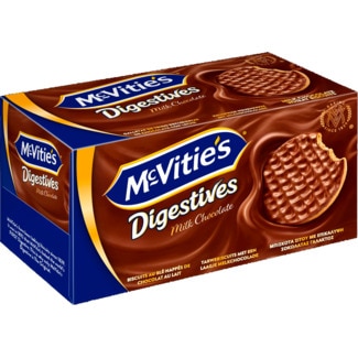 Bolachas Digestivas de Chocolate de Leite embalagem 200 g - Mc Vitie's