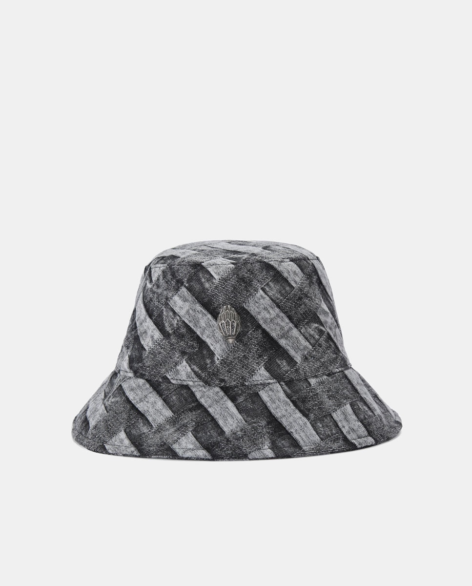 Chapéu Bucket Kensigton - Preto/Cinzento Preto-1