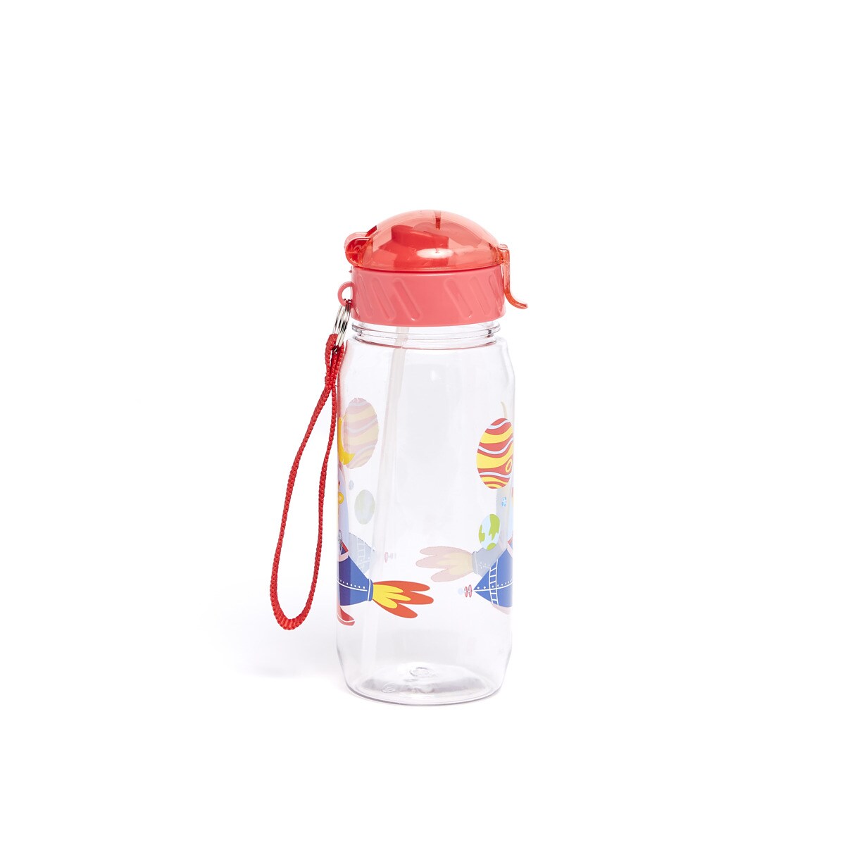 Garrafa para crianças nave espacial com personagem Kids girafa Draeger Salmão-2