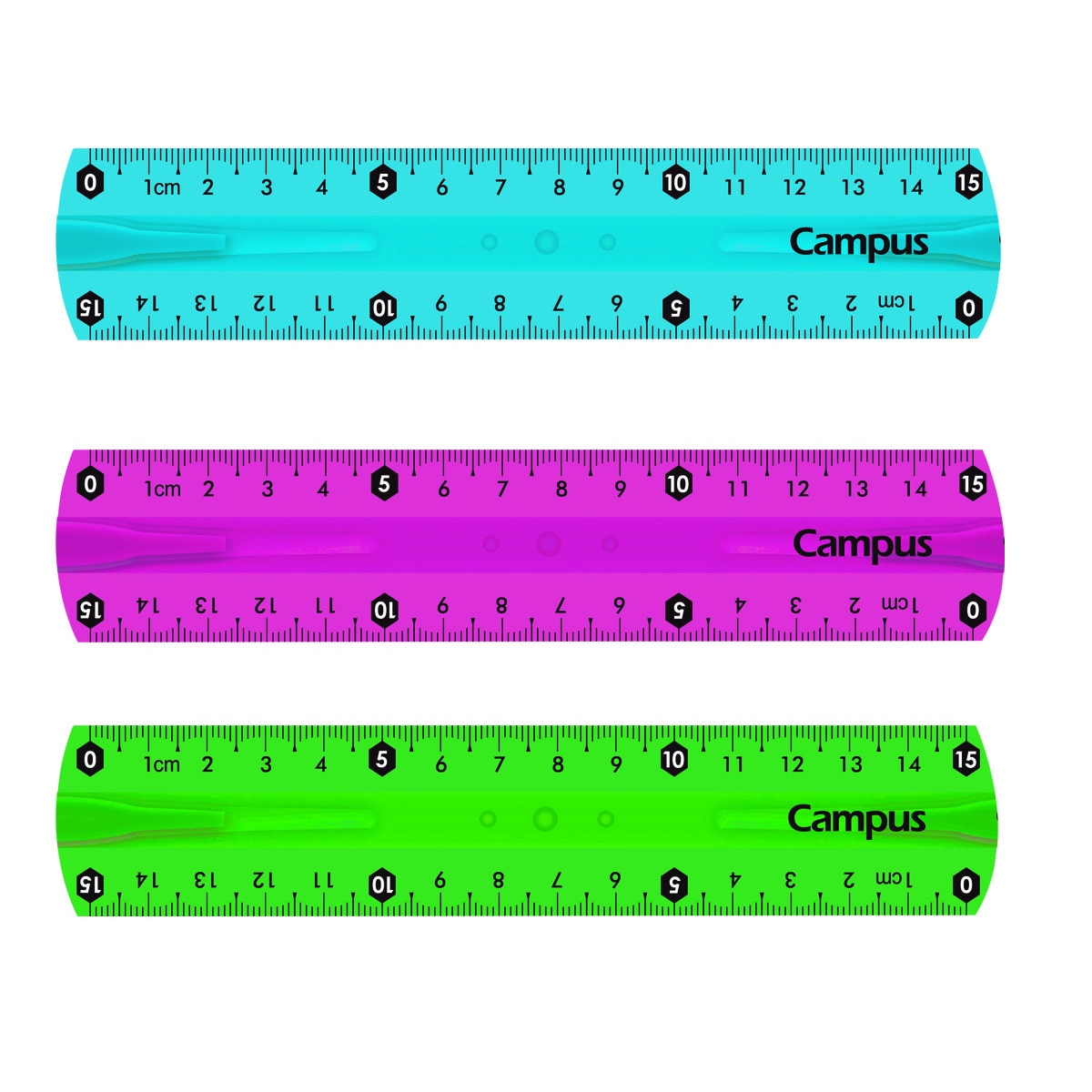 Imagen 0 de Regla Campus College plástico flexible 15 cm.