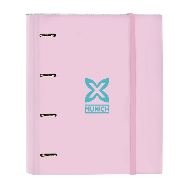 Imagen 0 de Carpeta 4 anillas 35mm con recambio Munich  rosa