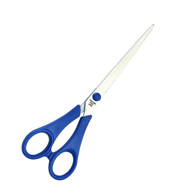 Imagen 0 de Tijera de oficina Plus Office standard 135 mm azul/acero