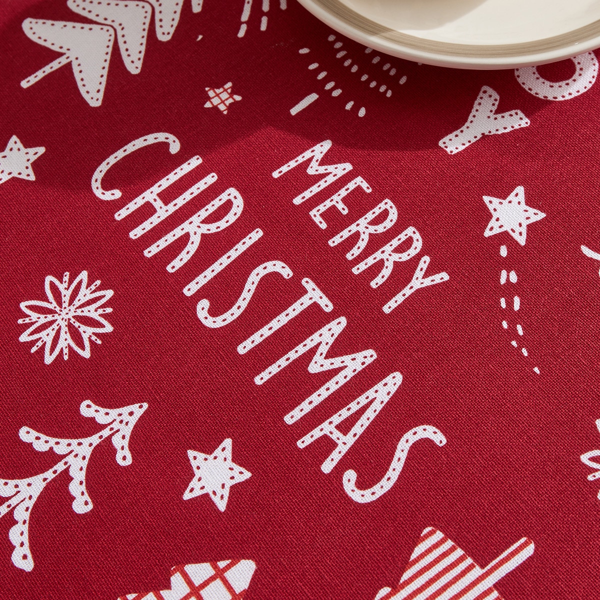 Mantel algodón Ho Ho Basics El Corte Inglés Rojo-2