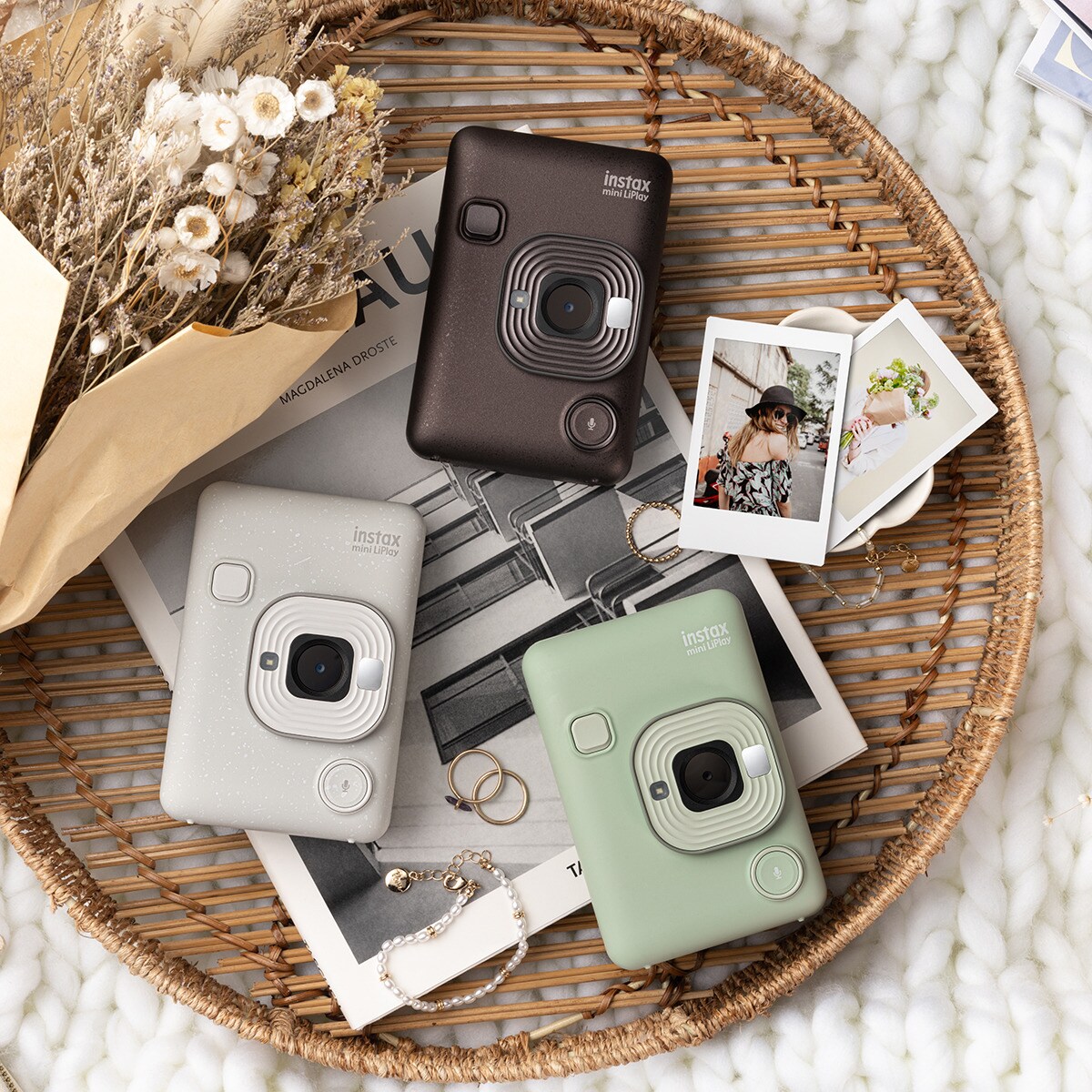 Máquina Fotográfica Instantânea Híbrida Fujifilm Instax Mini LiPlay Branco-11