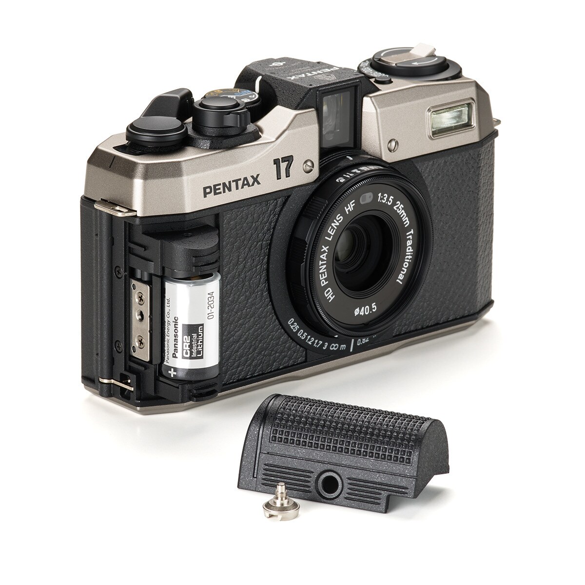 Cámara compacta analógica Pentax 17 Negro-4