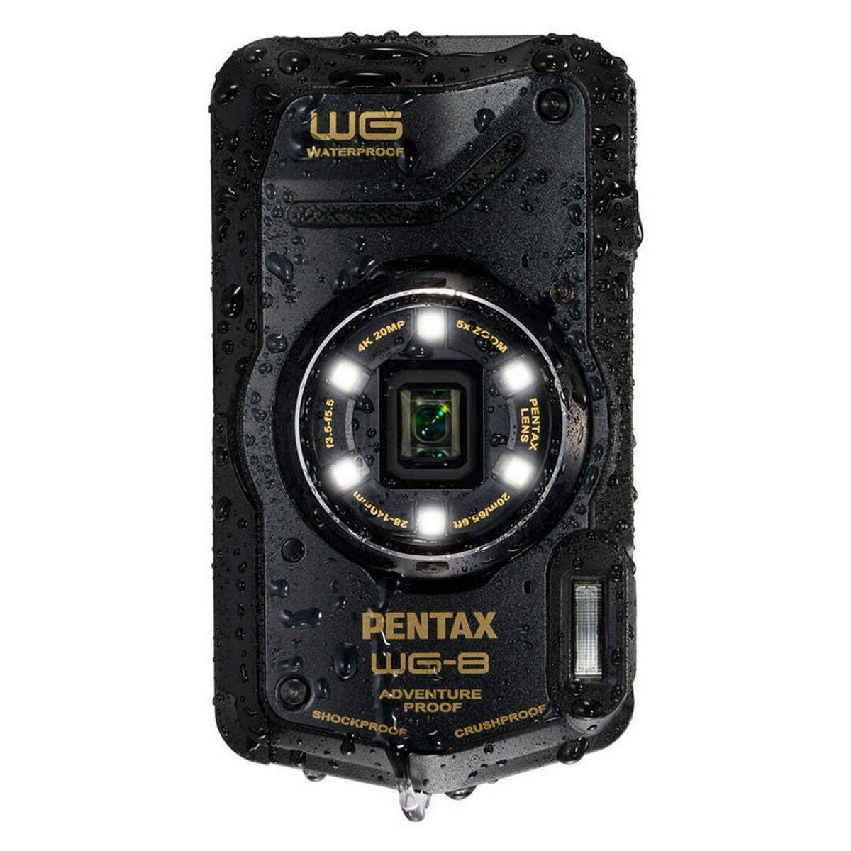 Câmara Compacta à Prova de Água Pentax WG-8 - Preto Preto-7