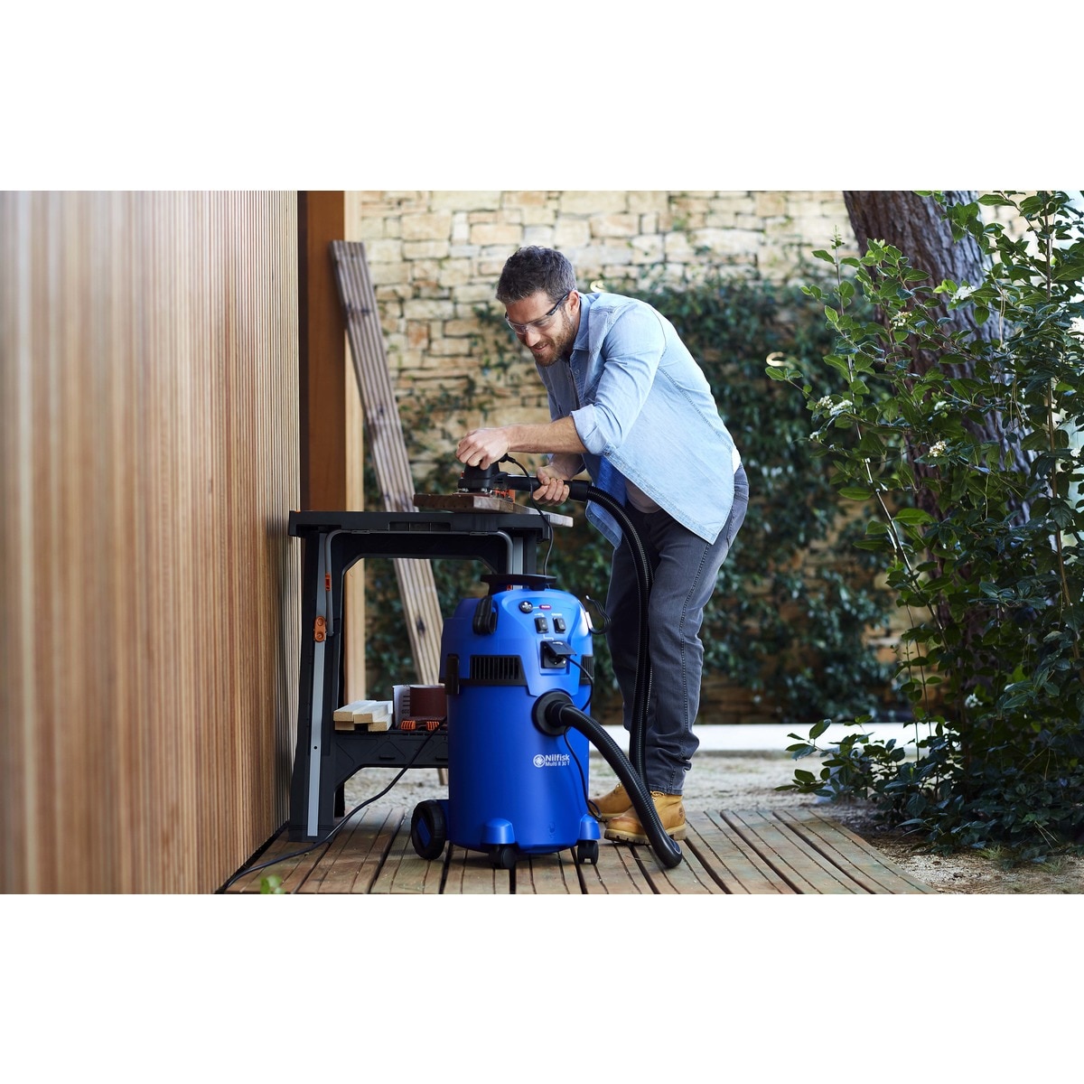Aspirador Agua/Polvo Multi II 30 l T Azul-5