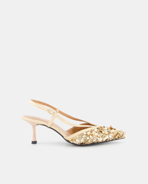 Imagen 0 de Zapatos de tacón de mujer con pala de lentejuelas