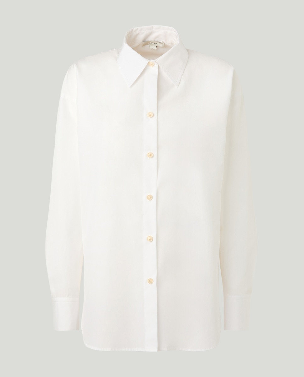 Camisa de algodón Blanco-1