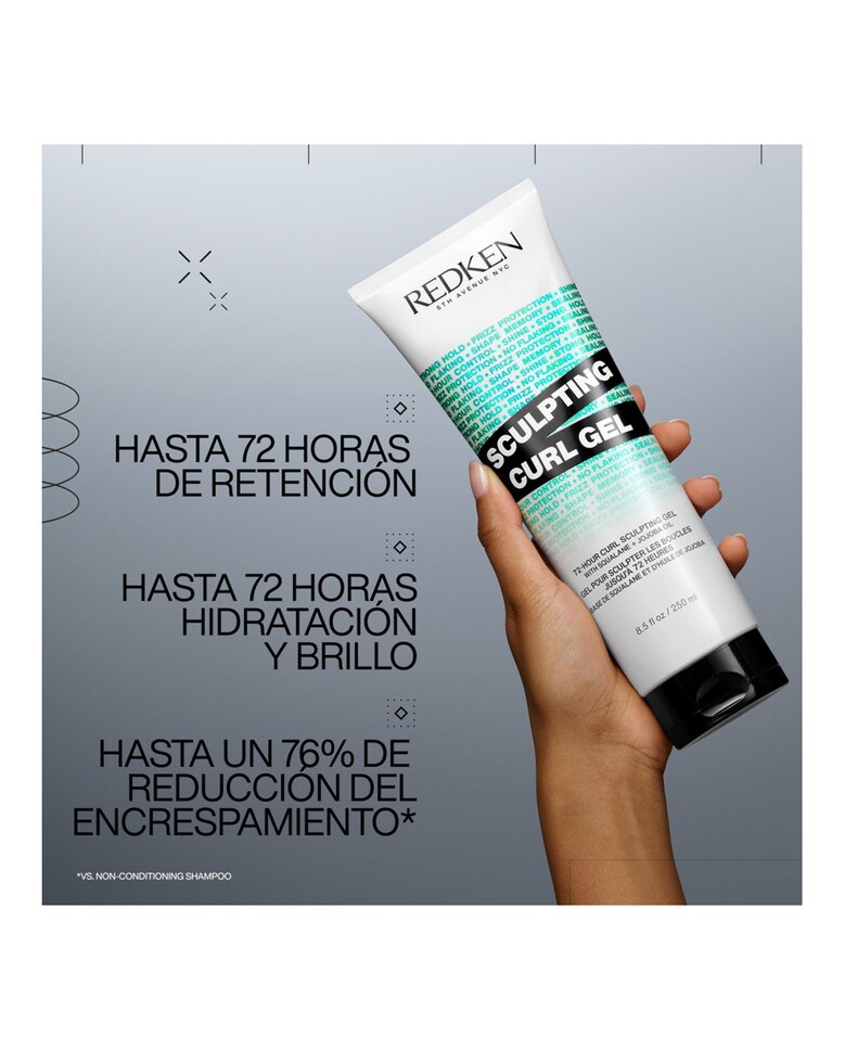 Gel para cabello rizado Sculpting Curl 250 ml Redken 2