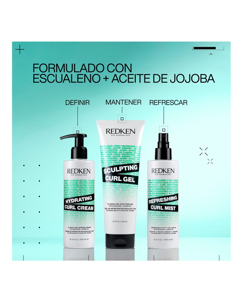 Gel para cabello rizado Sculpting Curl 250 ml Redken 10