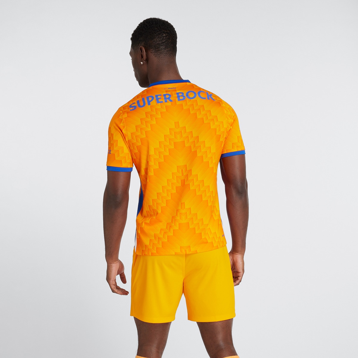 T-shirt de Homem 2.º Equipamento FC Porto 2024-2025 Réplica Laranja / azul marinho-2