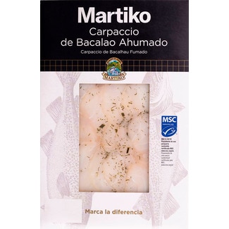 Carpaccio de Bacalhau Fumado embalagem 80 g - Martiko