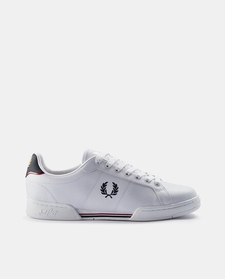 Zapatillas Fred Perry Para Hombre B722 - Cuero, Color Cobalto Degradado, Talla 40 EU