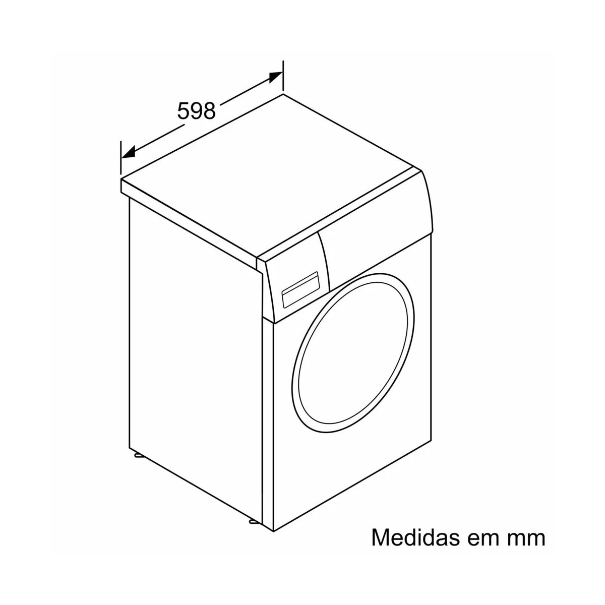 Máquina de Lavar Roupa Siemens iQ500 WG44G2Z1EP Carga Frontal de 9 kg e 1400 rpm - Branco Branco-8