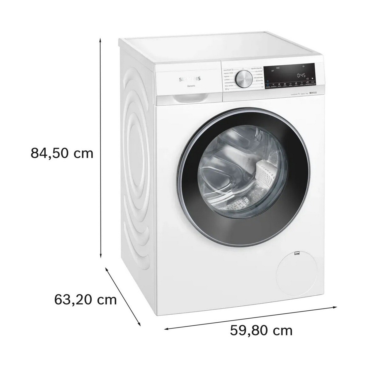 Máquina de Lavar Roupa Siemens iQ500 WG44G2Z1EP Carga Frontal de 9 kg e 1400 rpm - Branco Branco-4