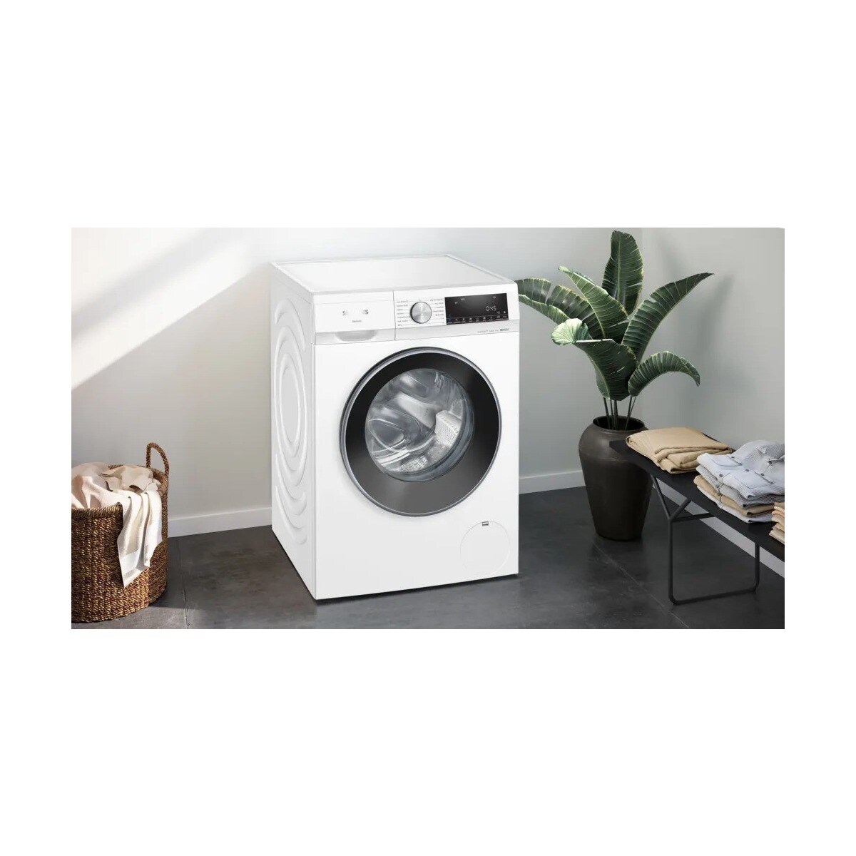 Máquina de Lavar Roupa Siemens iQ500 WG44G2Z1EP Carga Frontal de 9 kg e 1400 rpm - Branco Branco-3