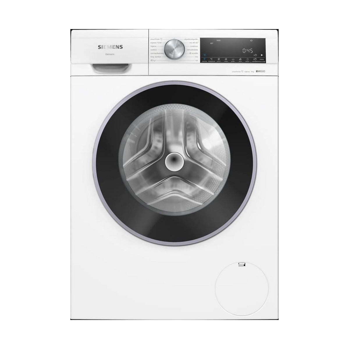 Máquina de Lavar Roupa Siemens iQ500 WG44G2Z1EP Carga Frontal de 9 kg e 1400 rpm - Branco Branco-1
