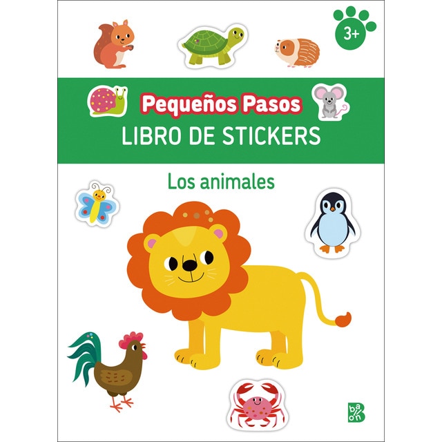 Imagen 0 de PEQUEÑOS PASOS LIBRO DE STICKERS-LOS ANIMALES  (Tapa blanda)