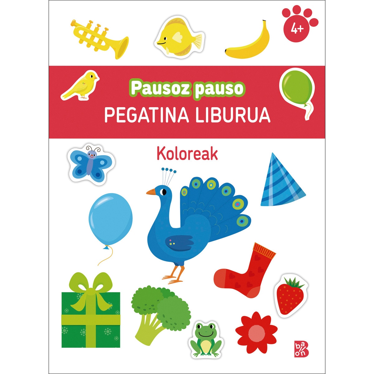 PAUSOZ PAUSO - PEGATINA LIBURUA - KOLOREAK (Capa mole) 1
