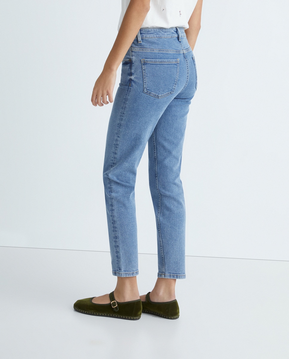 Pantalón mujer denim skinny Azul-3