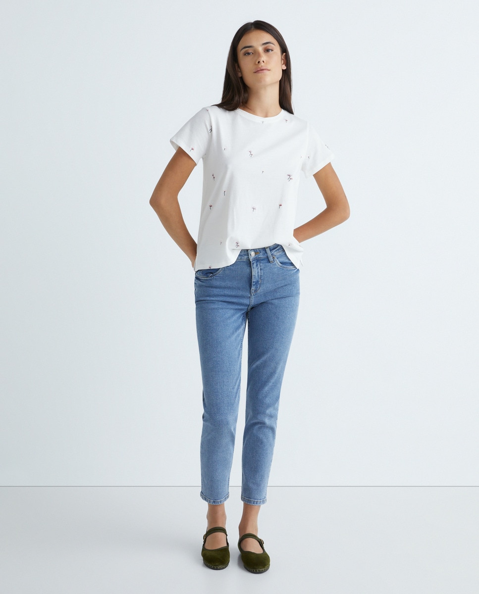Pantalón mujer denim skinny Azul-1