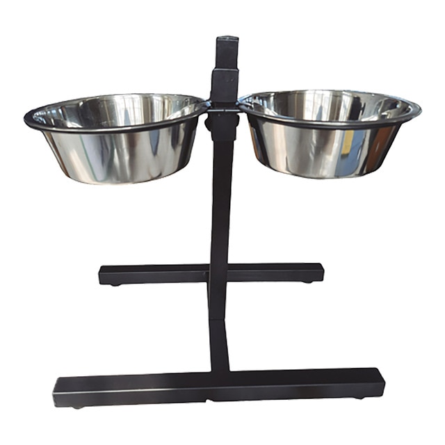 Imagen 0 de Comedero doble Fred & Rita para perros y gatos elevado