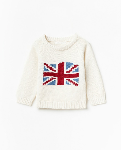Imagen 0 de Jersey intarsia estampado dibujo frontal.