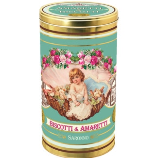 Bolacha Sortida Amaretti Crunchy e Soft lata lata 210 g - Chiostro Di Saronno