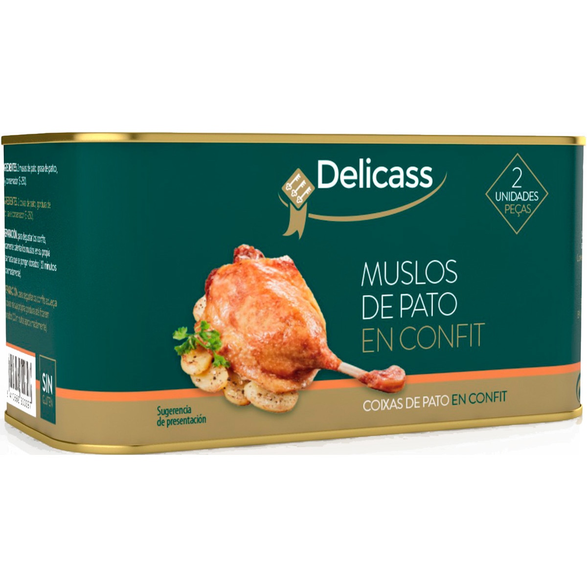Coxas de Pato em Confit 2 Unidades unidade 600 g